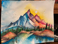 Mountain watercolor 16x20