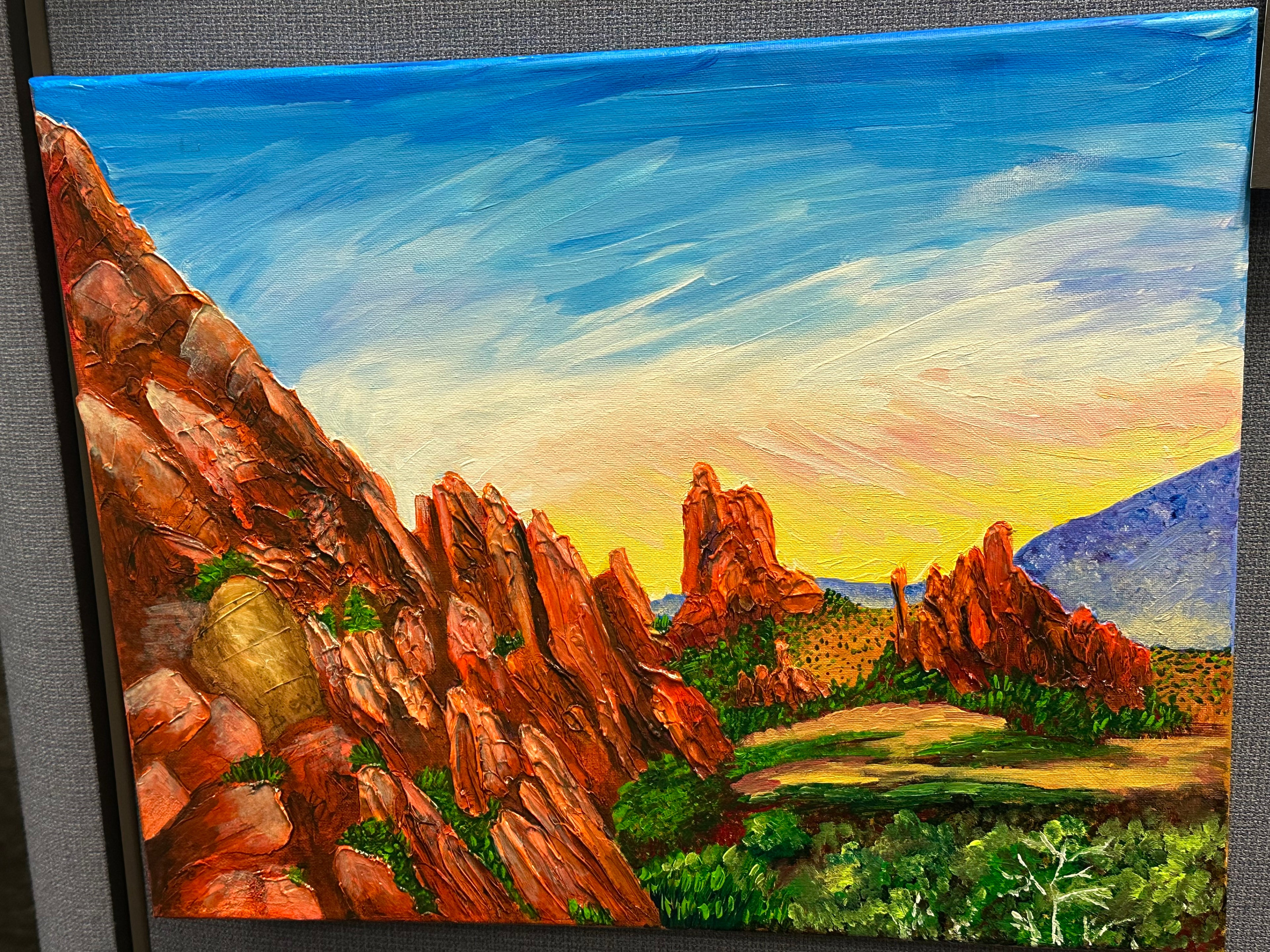 Garden of the Gods mixed media
