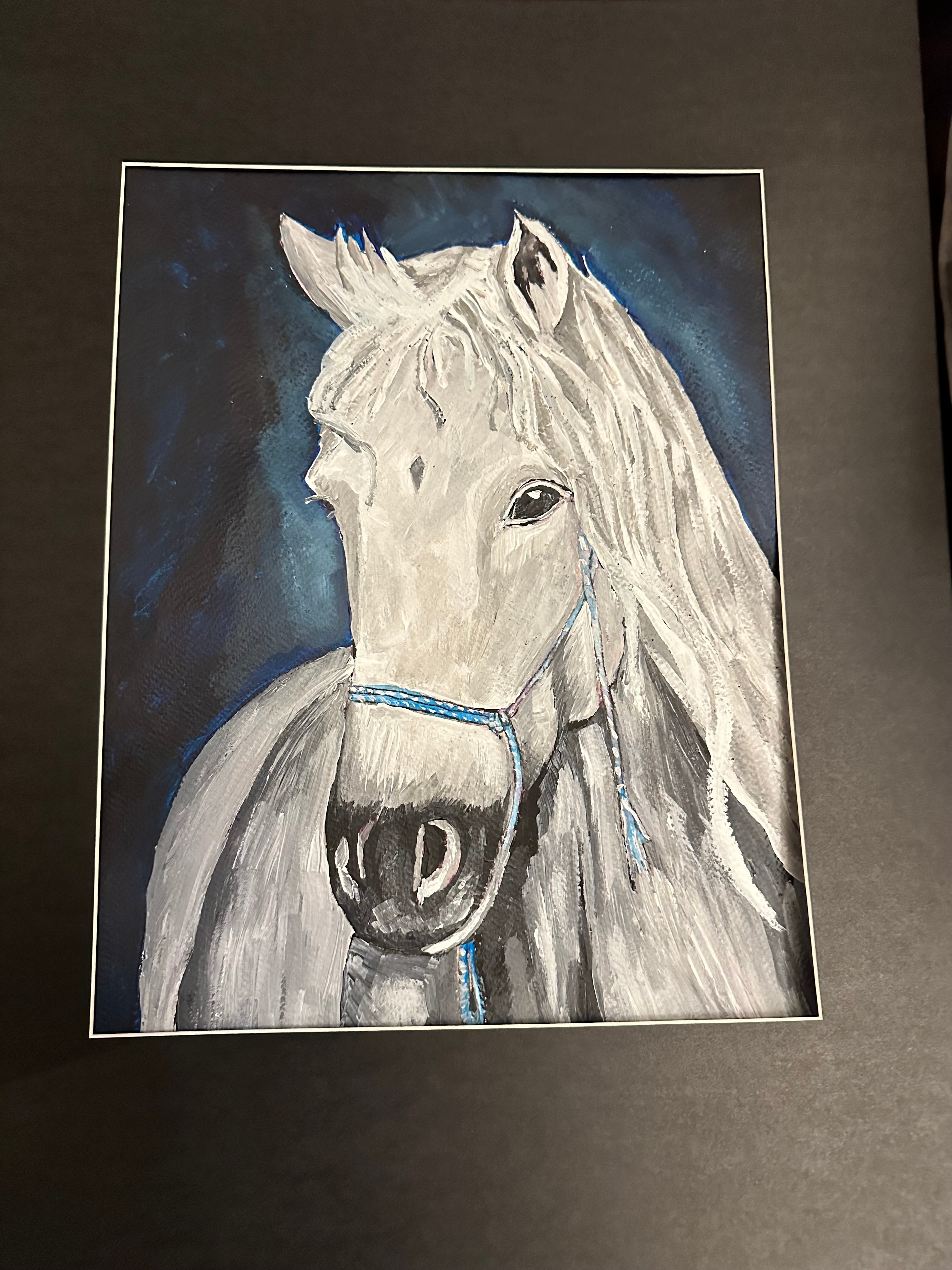 White horse Acrylic