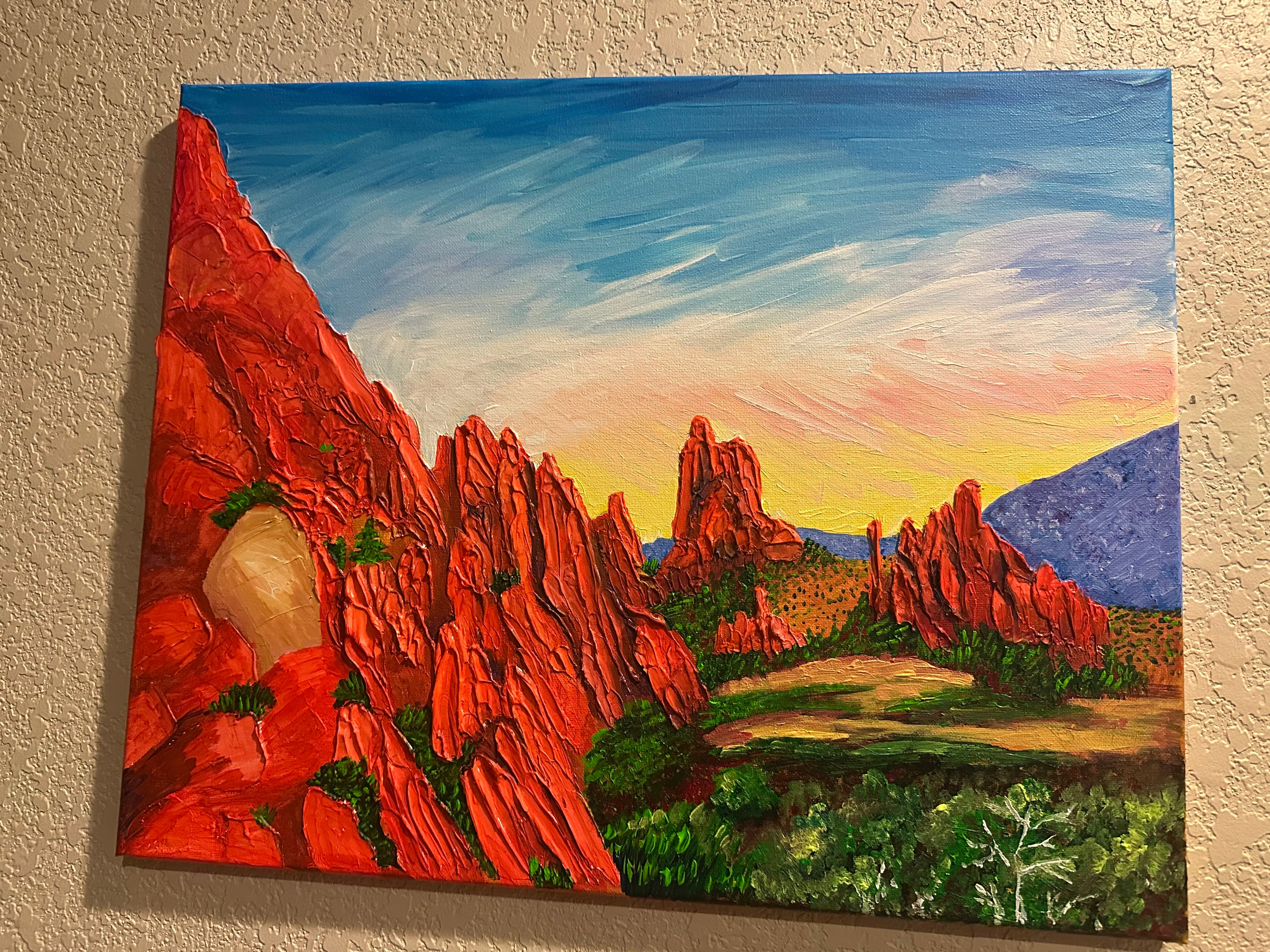 Garden of the Gods mixed media